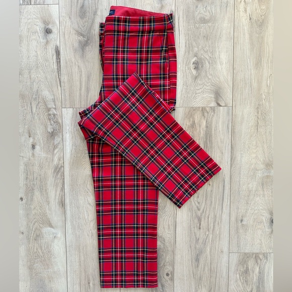 J. Crew Vibrant Holiday Red Plaid Suit (Trousers & Blazer) - Picture 2 of 13